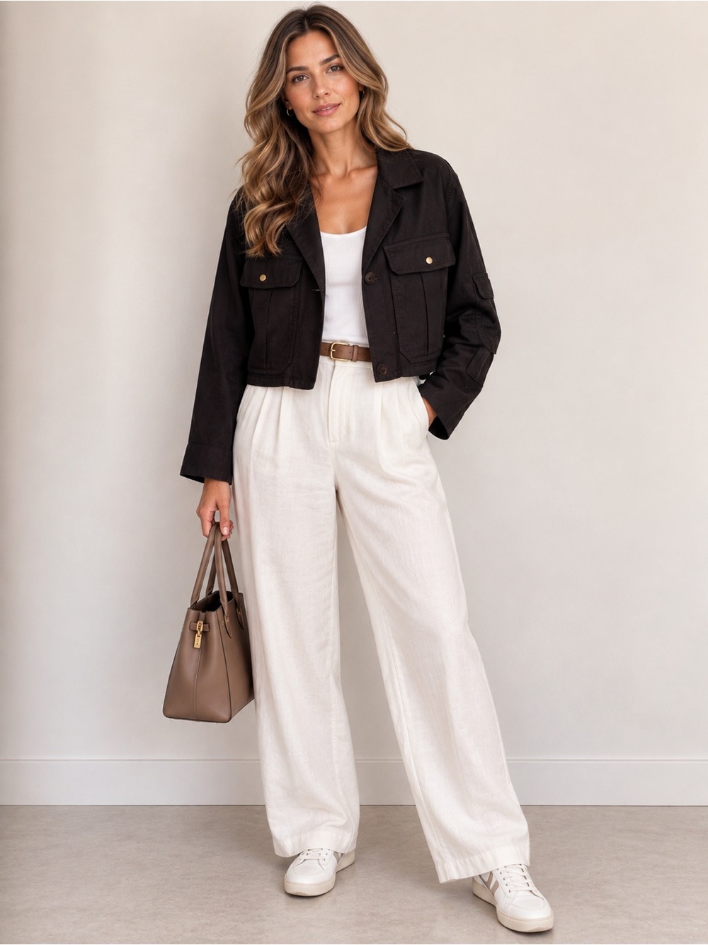 Banana Republic Dark Brown Cropped Utility Jacket